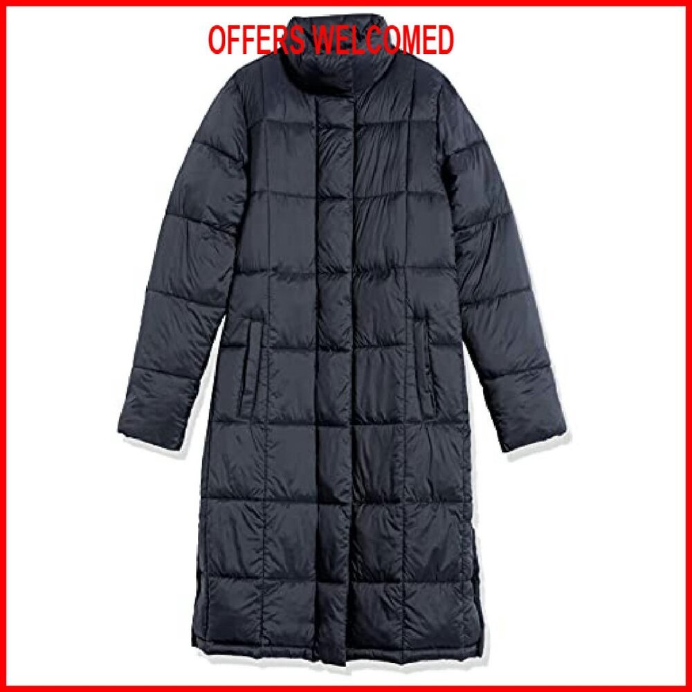 Women's Lightweight Quilted Long Puffer Winter Coat Size Small - Picture 4 of 4